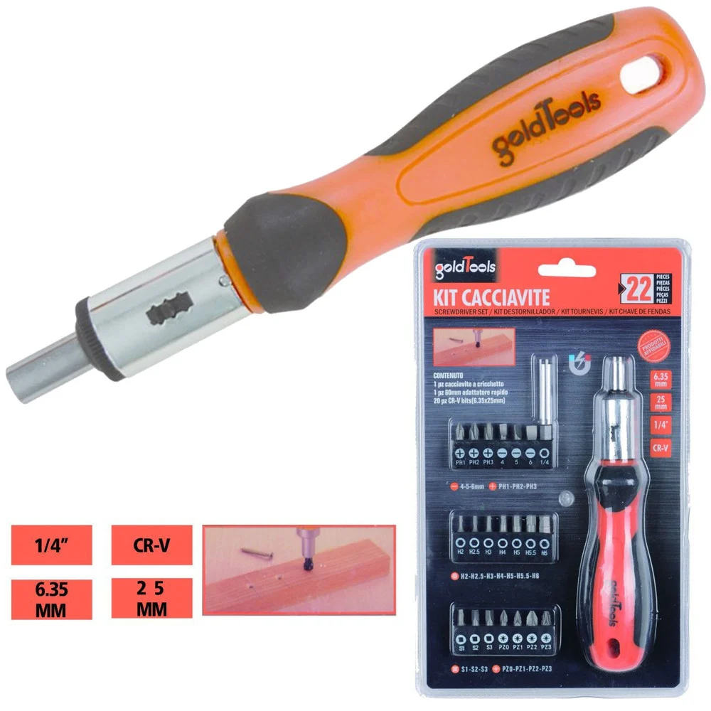 SET 38 PUNTE DI PRECISIONE 25MM PHILLIPS TORX TAGLIO STELLA TORX HEX SLOTTED - TrAdE Shop Traesio