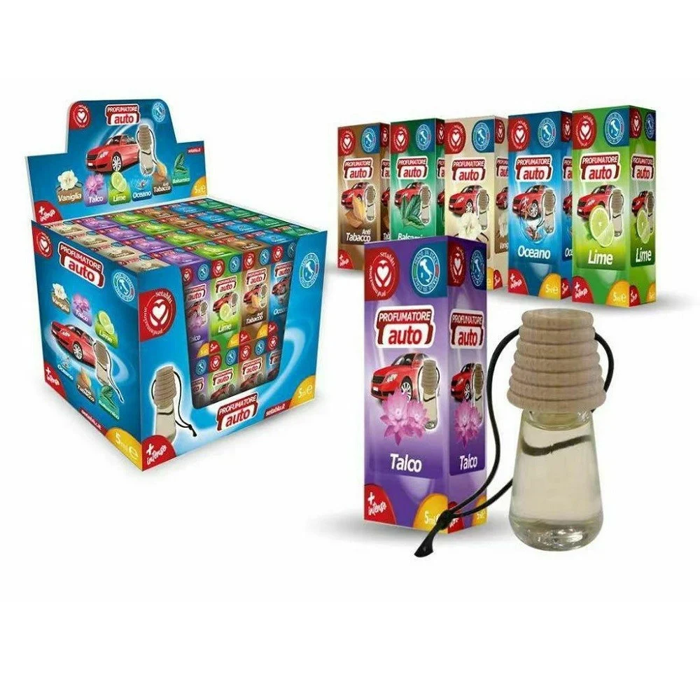 SET 48PZ BOCCETTA PROFUMATORE PROFUMO DEODORANTE AUTO 5ML VARIE FRAGRANZE 596125 - TrAdE Shop Traesio