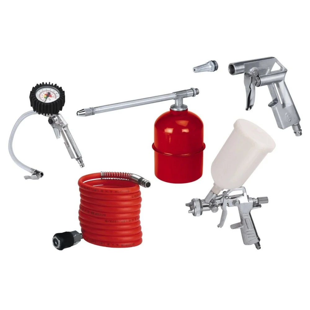 SET 5 ACCESSORI PER COMPRESSORE ARIA COMPRESSA PROFESSIONALE DA LAVORO EINHELL - Einhell ®