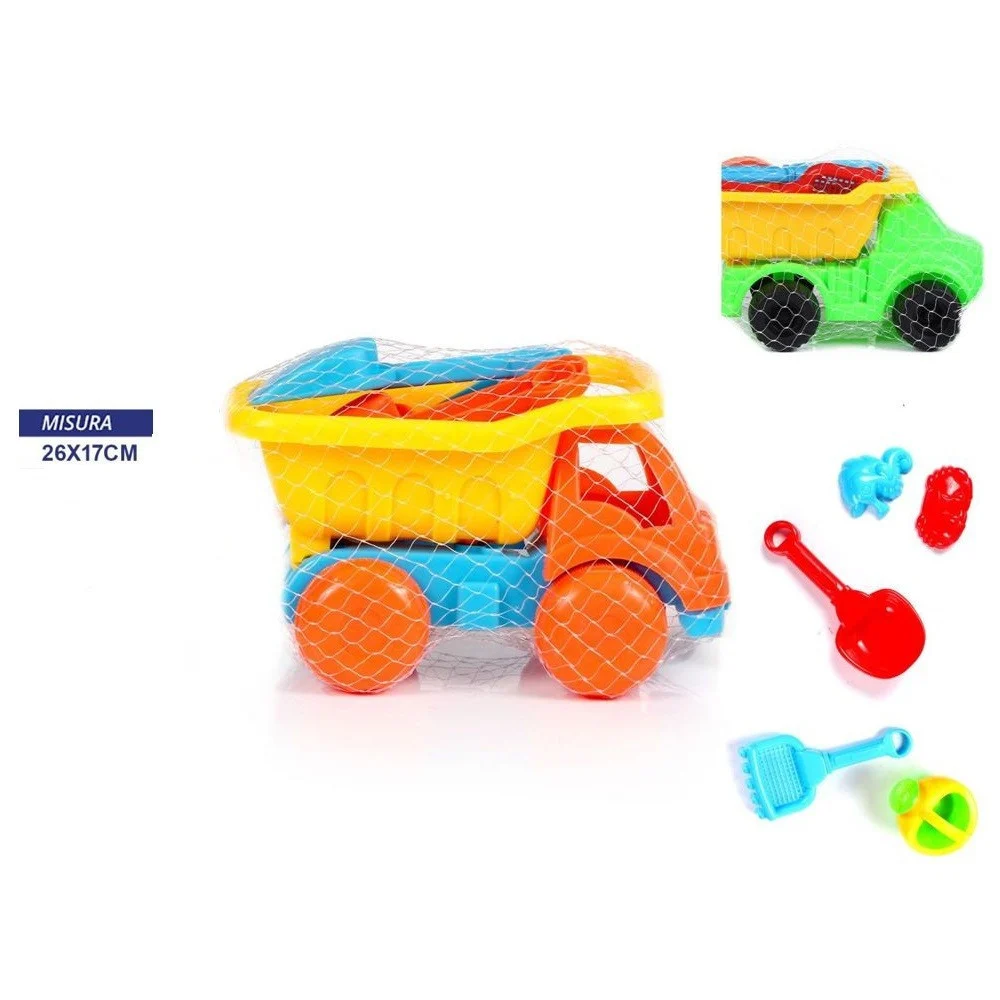 SET 5 PEZZI GIOCHI MARE SPIAGGIA CAMION PALETTE FORMINE GIOCATTOLO BAMBINO BIMBO - TrAdE Shop Traesio