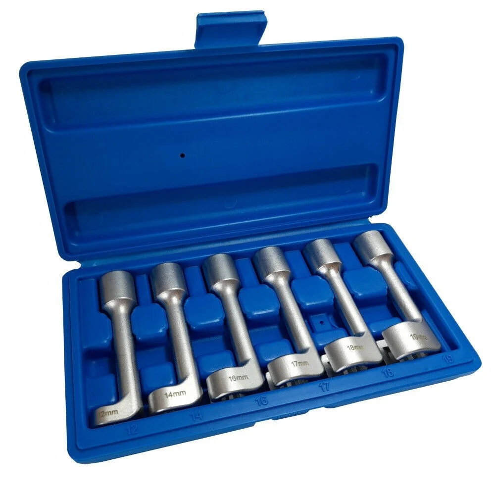 SET 6 CHIAVI POLIGONALI APERTE PER RACCORDI CARBURATORI INIETTORI 1/2" 12 A 19MM - TrAdE Shop Traesio