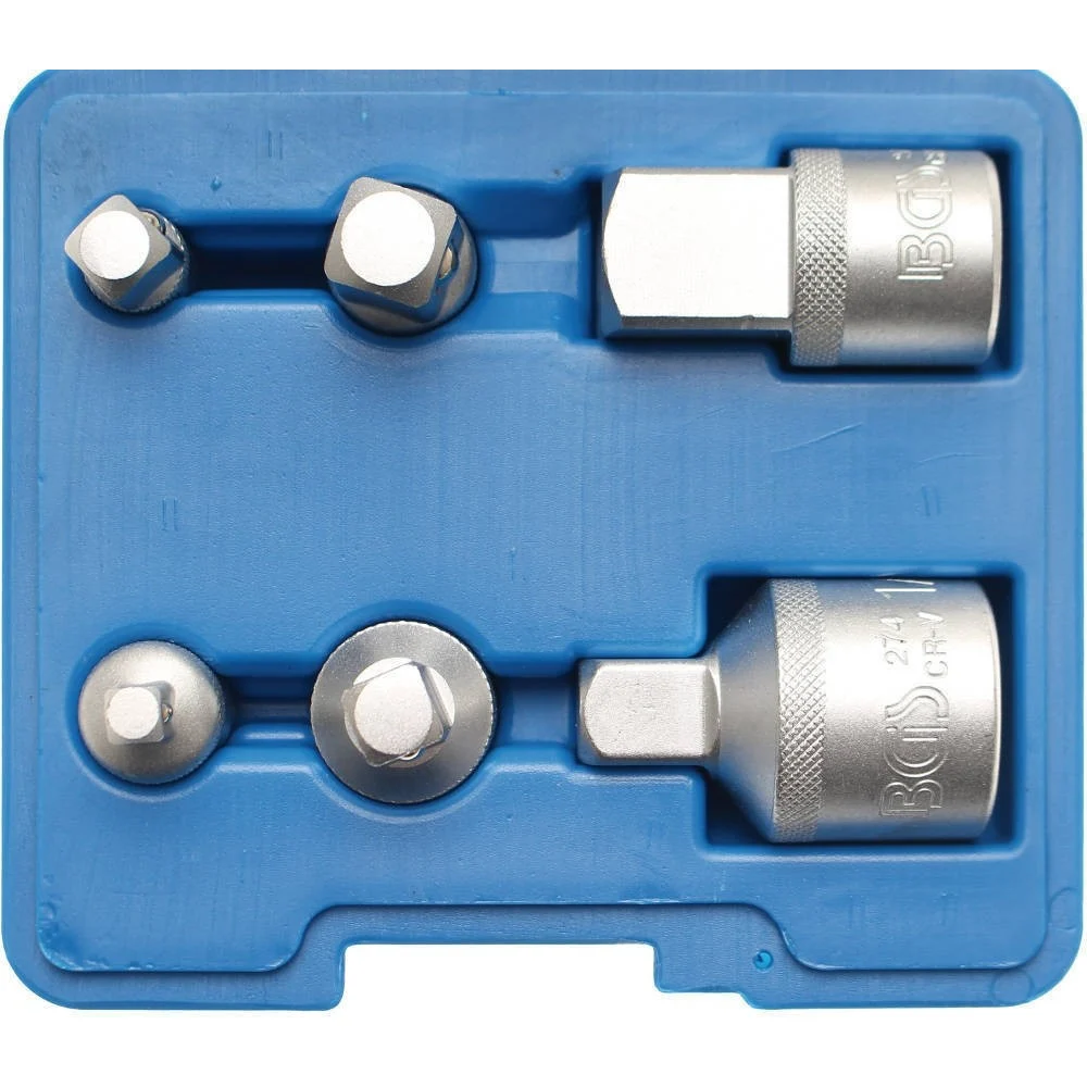 SET 6 PZ ADATTATORI RIDUTTORI AUMENTATORI PER CRICCHETTO CROMO VANADIUM - TrAdE Shop Traesio