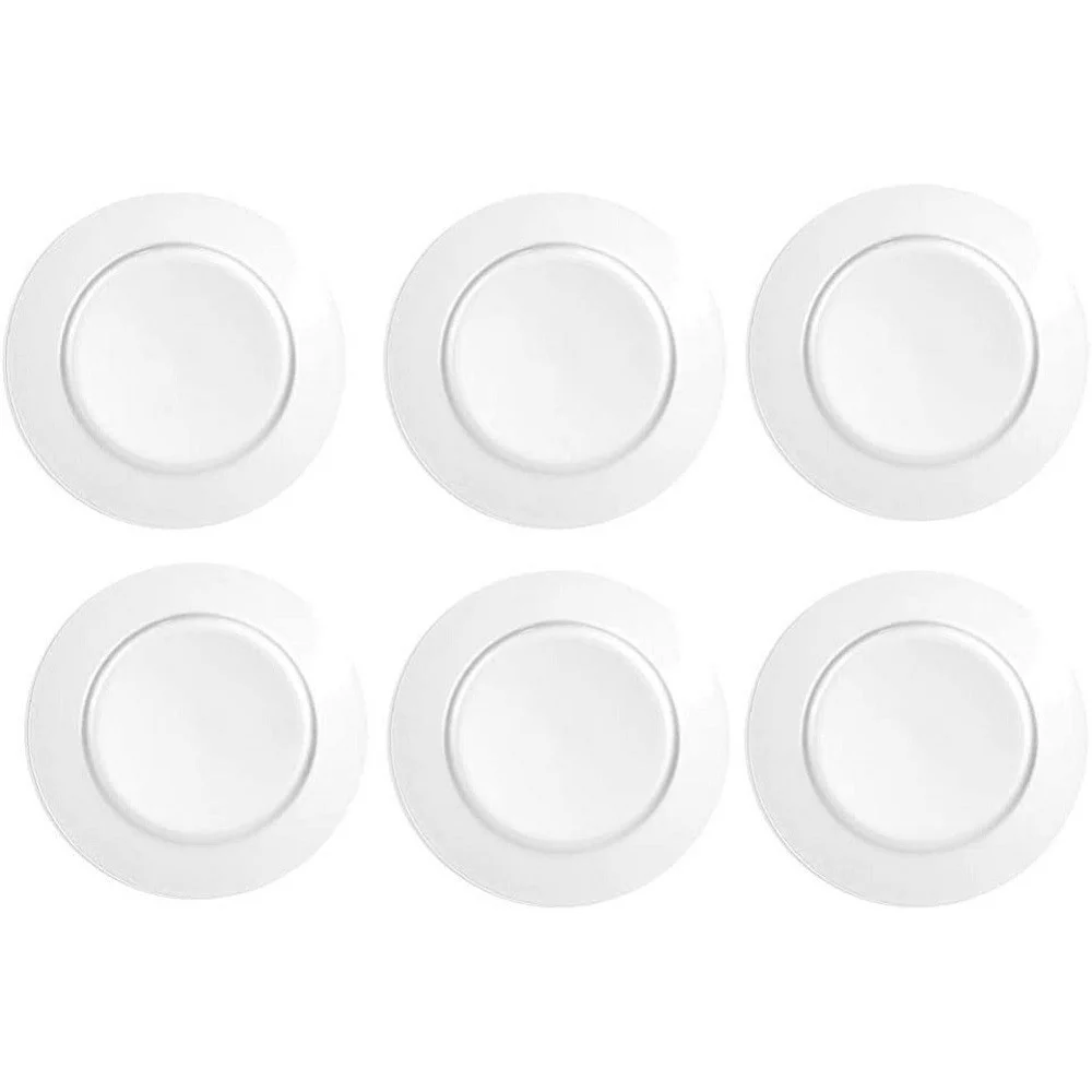 SET 6 SOTTOPIATTI NATALIZI COLORE BIANCO ADDOBBI NATALIZIO DECORAZIONI NATALE - TrAdE Shop Traesio