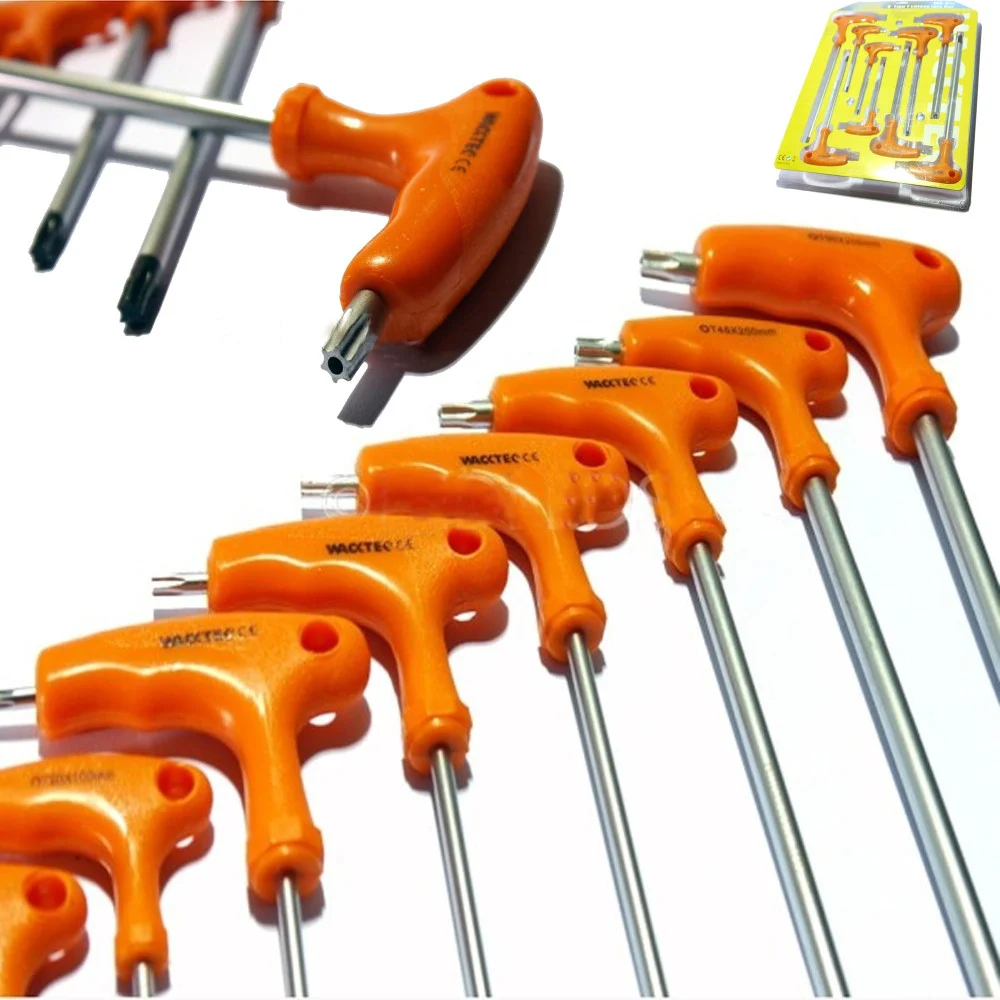 SET 7 CHIAVI CHIAVINI TORX A T PROFESSIONALI MANICO MODELLO A T FAI DA TE - TrAdE Shop Traesio