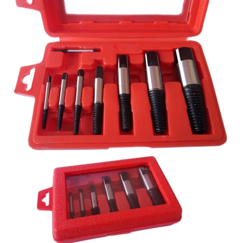 SET 8 ESTRATTORI PER VITI BULLONI ROVINATE SPEZZATE PRIGIONIERI VITI SPEZZATI - TrAdE Shop Traesio