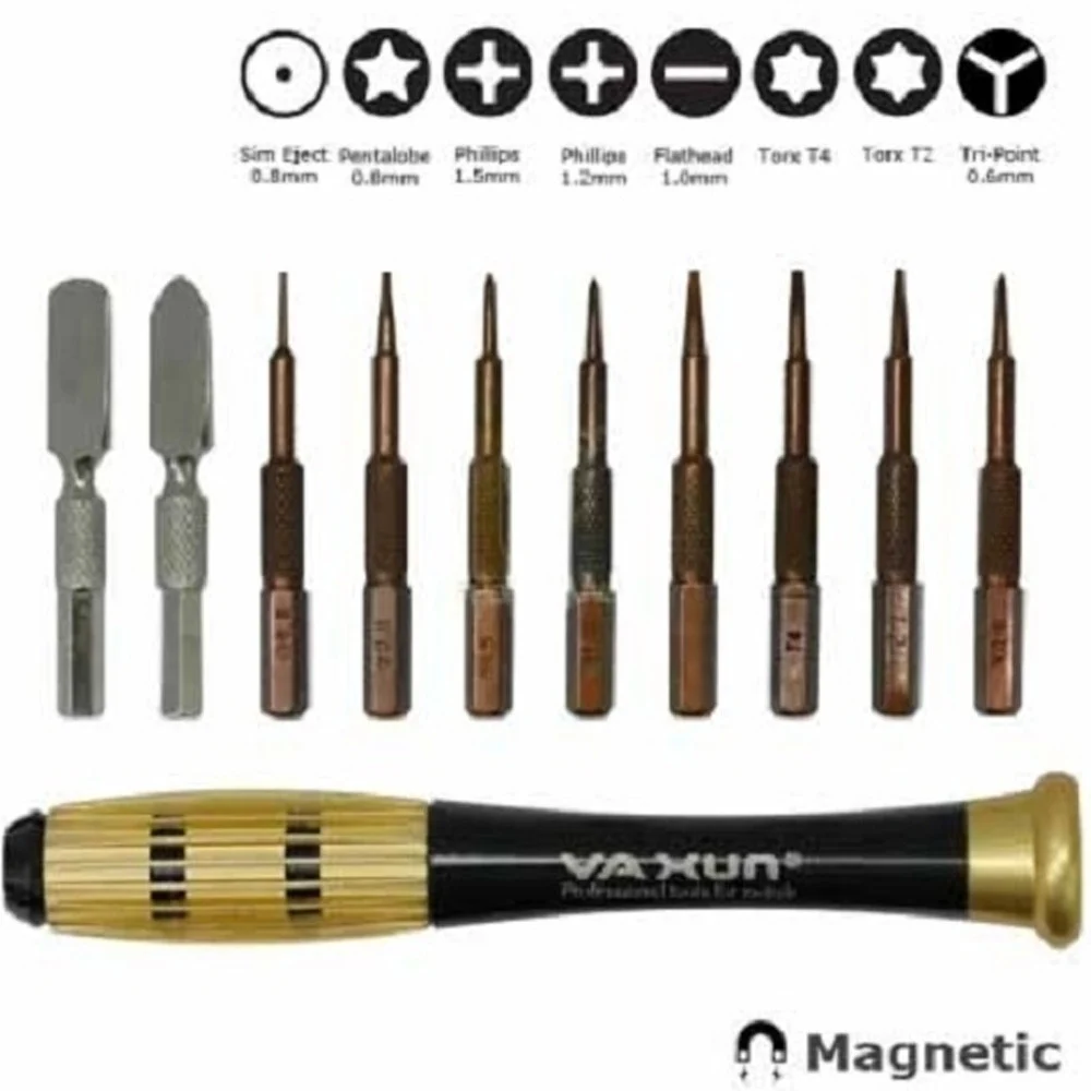 SET CACCIAVITI MULTIFUNZIONE 10 PUNTE TORX RIPARAZIONI CELLULARE SMARTPHONE PC - TrAdE Shop Traesio