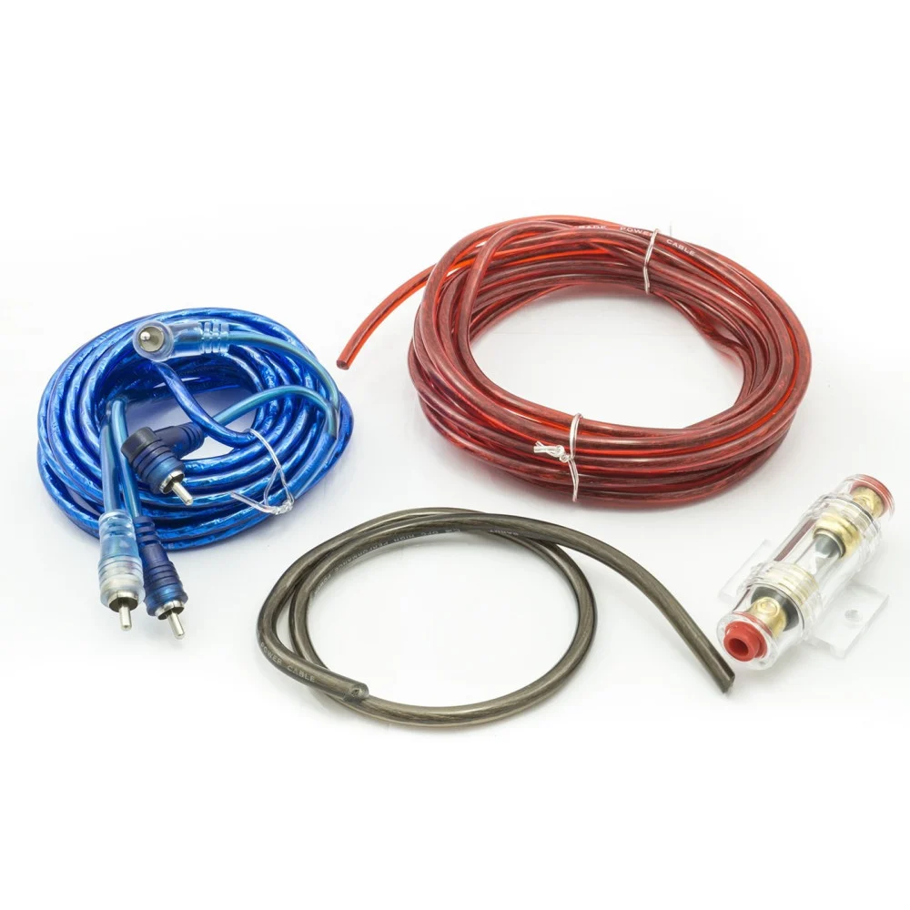 SET CAVI FUSIBILI IMPIANTO STEREO AUDIO AUTO PER ALTE PRESTAZIONI ANTI DISTURBO - TrAdE Shop Traesio