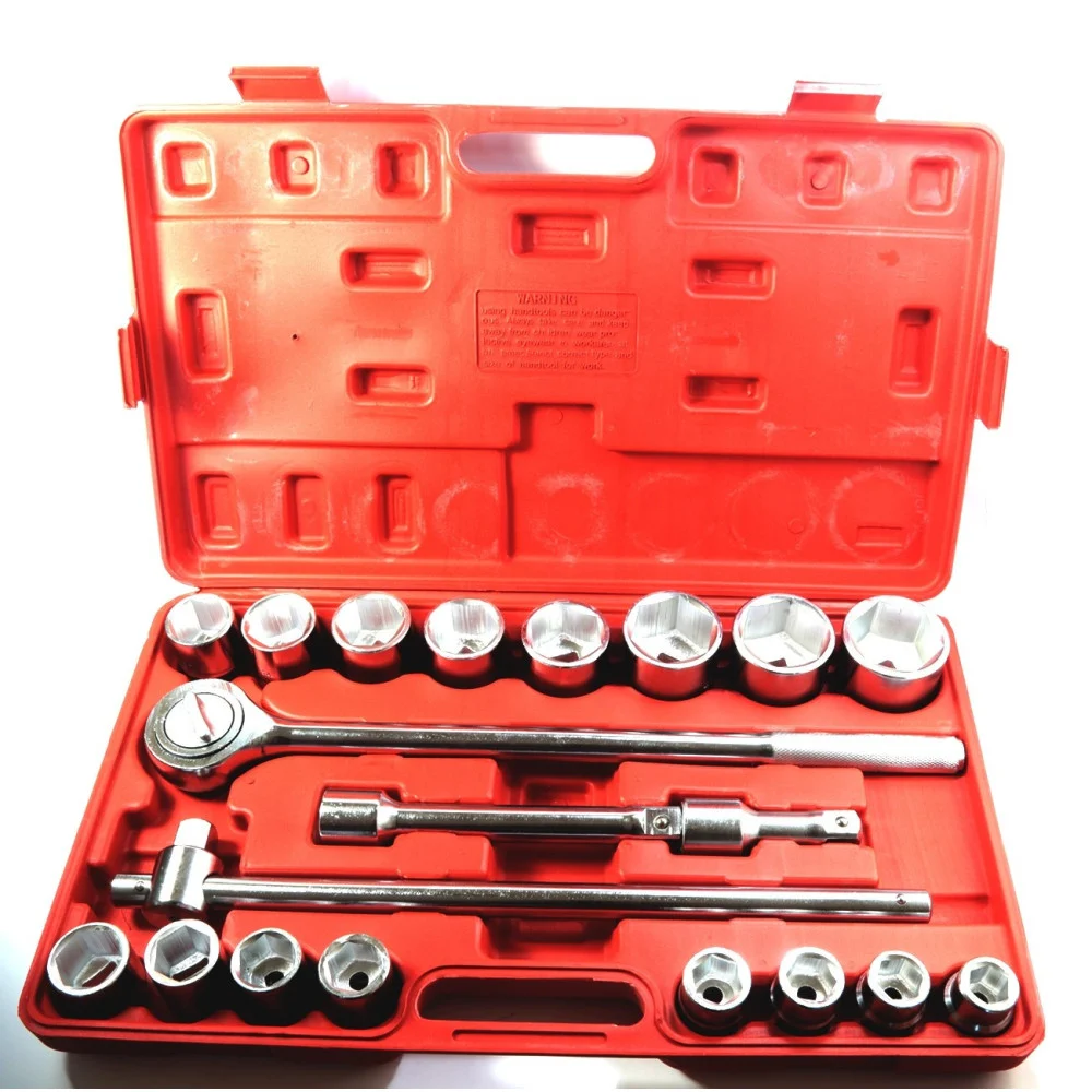 SET CHIAVI A BUSSOLA 3/4 21 PZ. 19-50mm PER CAMION E TRATTORI CHROME VANADIUM