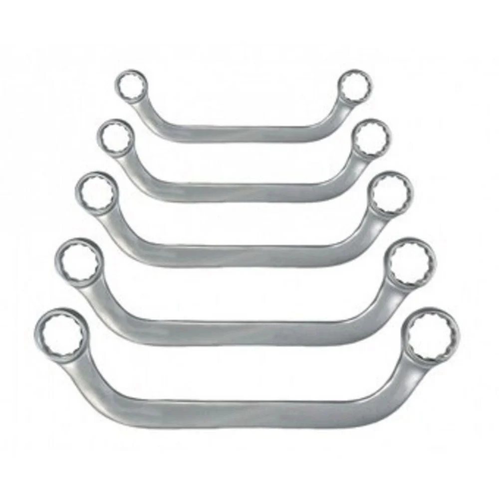 SET KIT 5 PEZZI CHIAVI POLIGONALI DOPPIE SPECIALI A U IN CHROME VANADIUM - TrAdE Shop Traesio