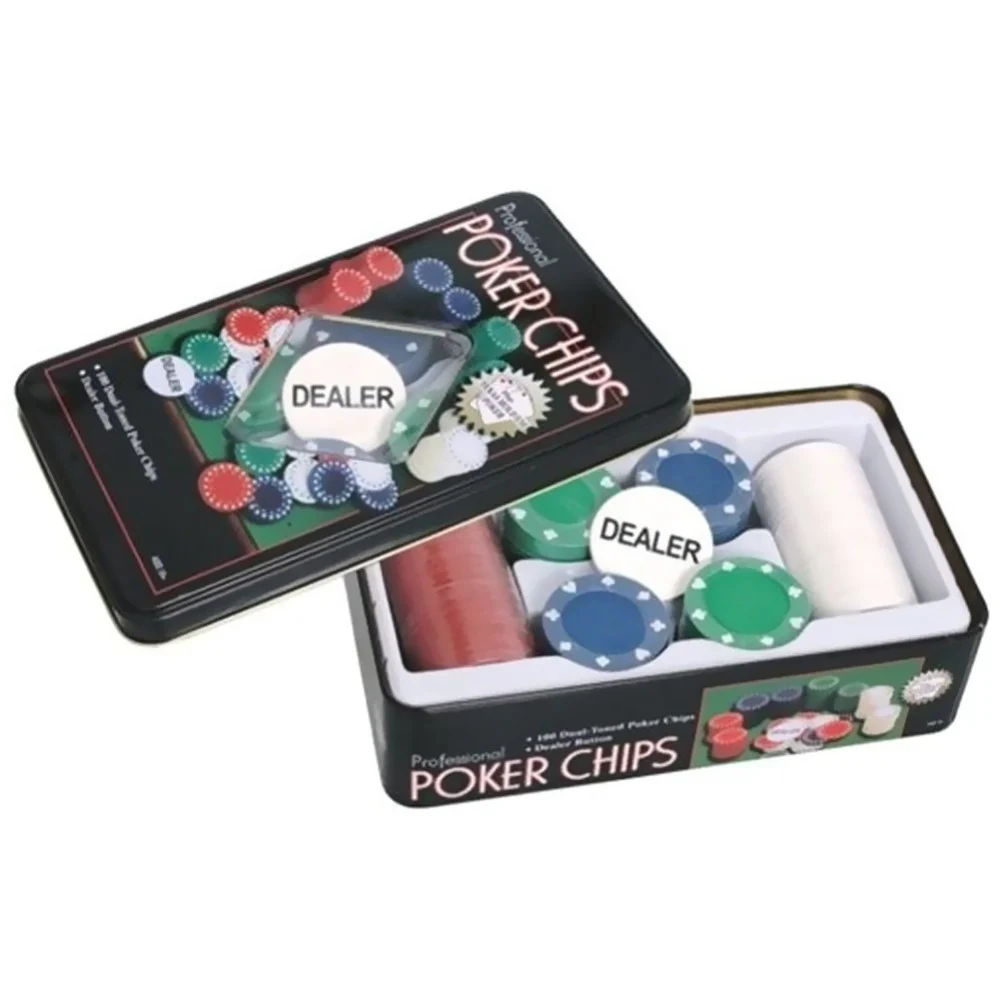 SET POKER CHIPS PROFESSIOALE 100 FISHES FICHES DAKOTA TEXAS HOLDEM 100 CHIPS - TrAdE Shop Traesio