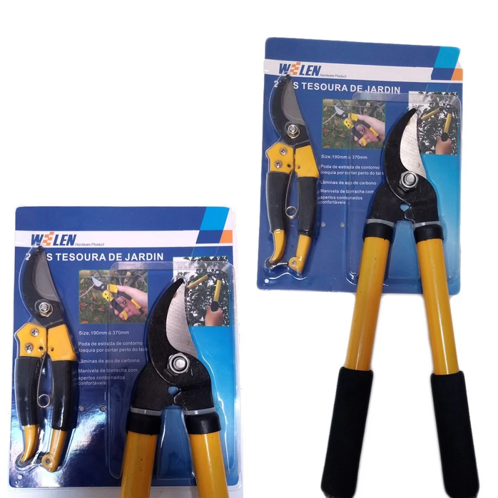 SET TRONCARAMI CESOIE FORBICI SIEPE RAMI GIARDINO POTATURA TAGLIA RAMI FORBICE - TrAdE Shop Traesio