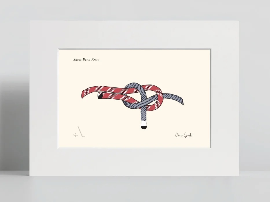 sheet bend knot – nodo bandiera - Arredamento marinaresco