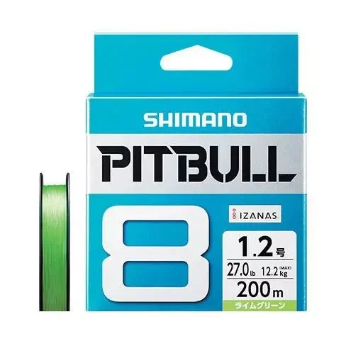 Shimano Line Pitbull 8 Fishing Line PL-M78S Lime Green 300m