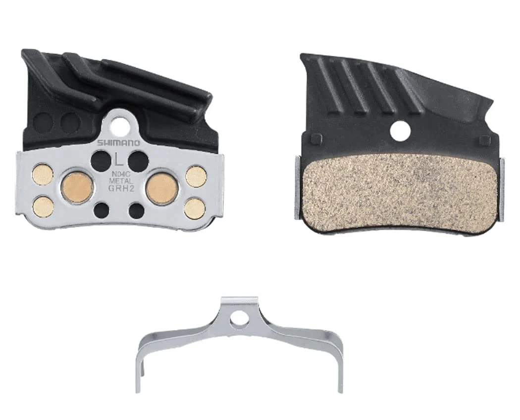 Shimano N04C Finned Metal Disc Brake Pad with Spring