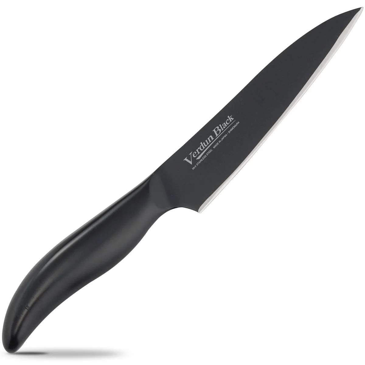 Shimomura Kogyo Cuchillo Petit Negro 125mm Acero Molibdeno Hecho en Japón - Shimomura Kihan