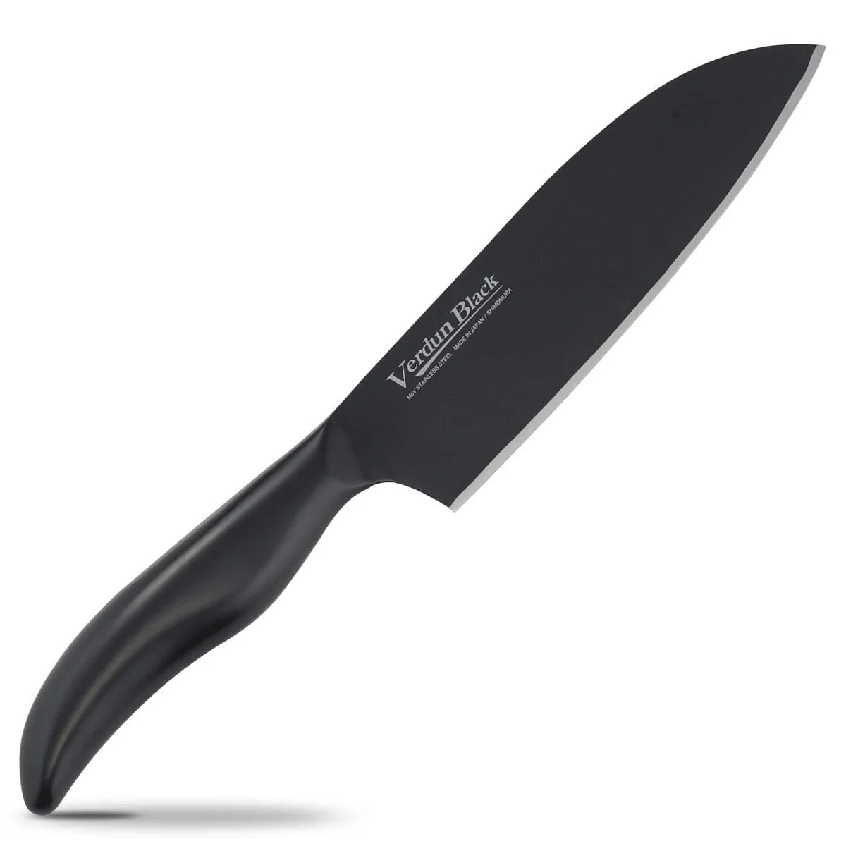 SHIMOMURA Kogyo Santoku Knife 165mm Molybdenum Vanadium Steel OVB-101 Black