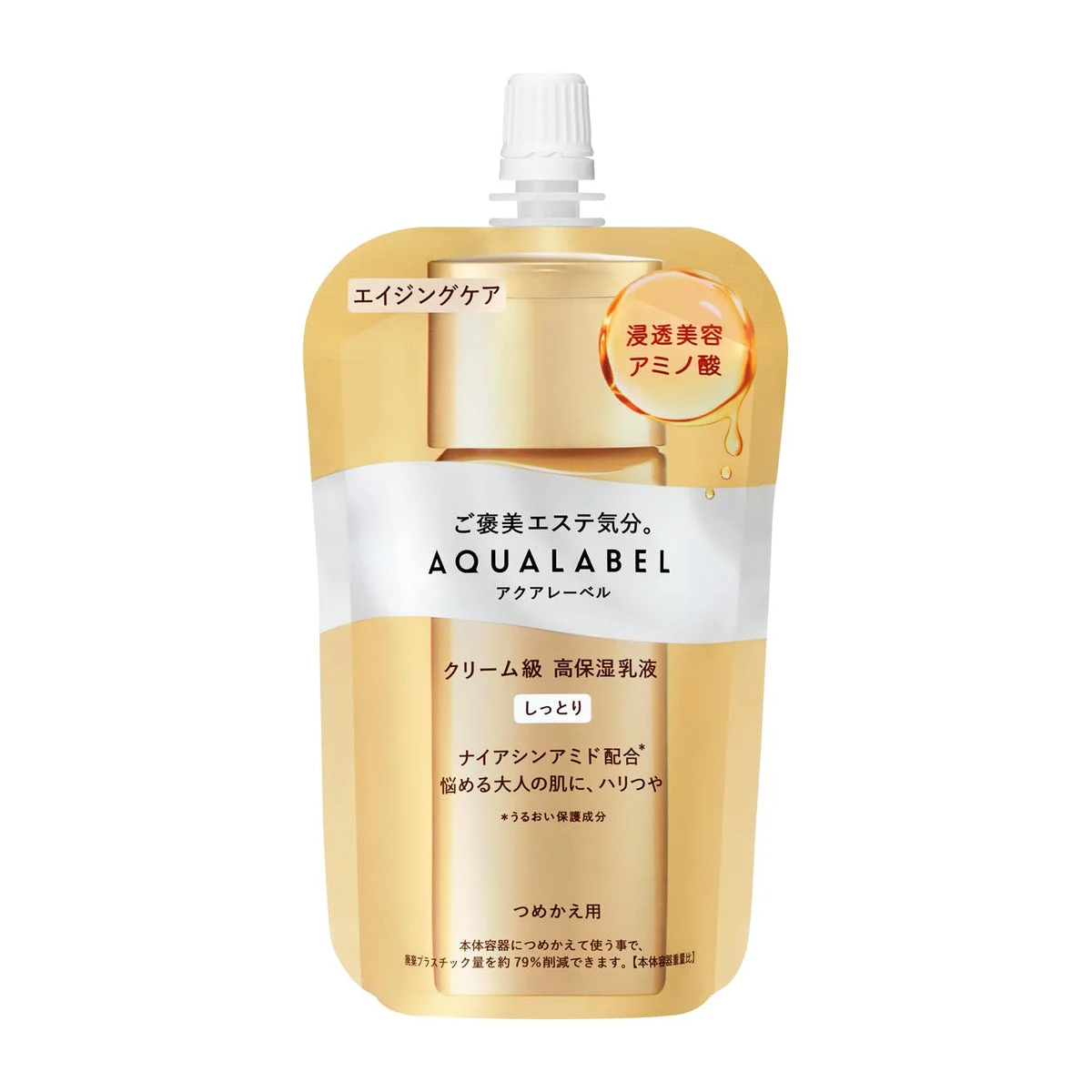 Shiseido AQUA LABEL Moist Treatment Milk Oil-in Anti-Aging Milky Lotion Refill 110mL