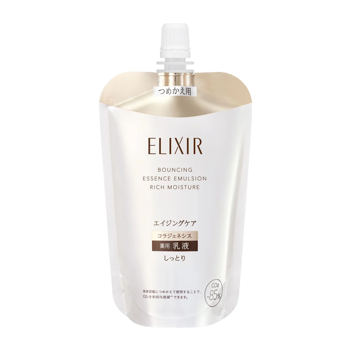 Shiseido Elixir emulsione viso idratante ricarica Lift Moist Rich 110 mL