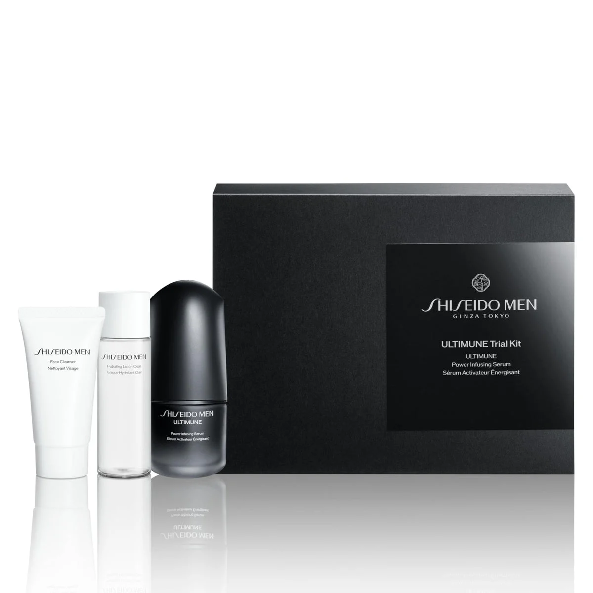 Shiseido Men Ultimune Trial Kit S - Cleanser Toner Serum; Citrus & Bamboo