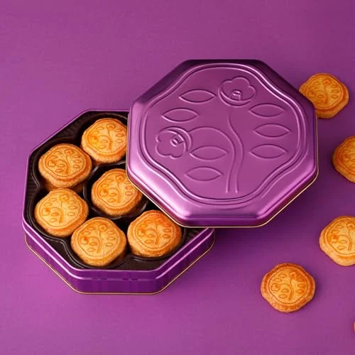 Shiseido Parlor Biscuit Hanatsubaki 24pcs Limited Edition Tin Crystal Purple