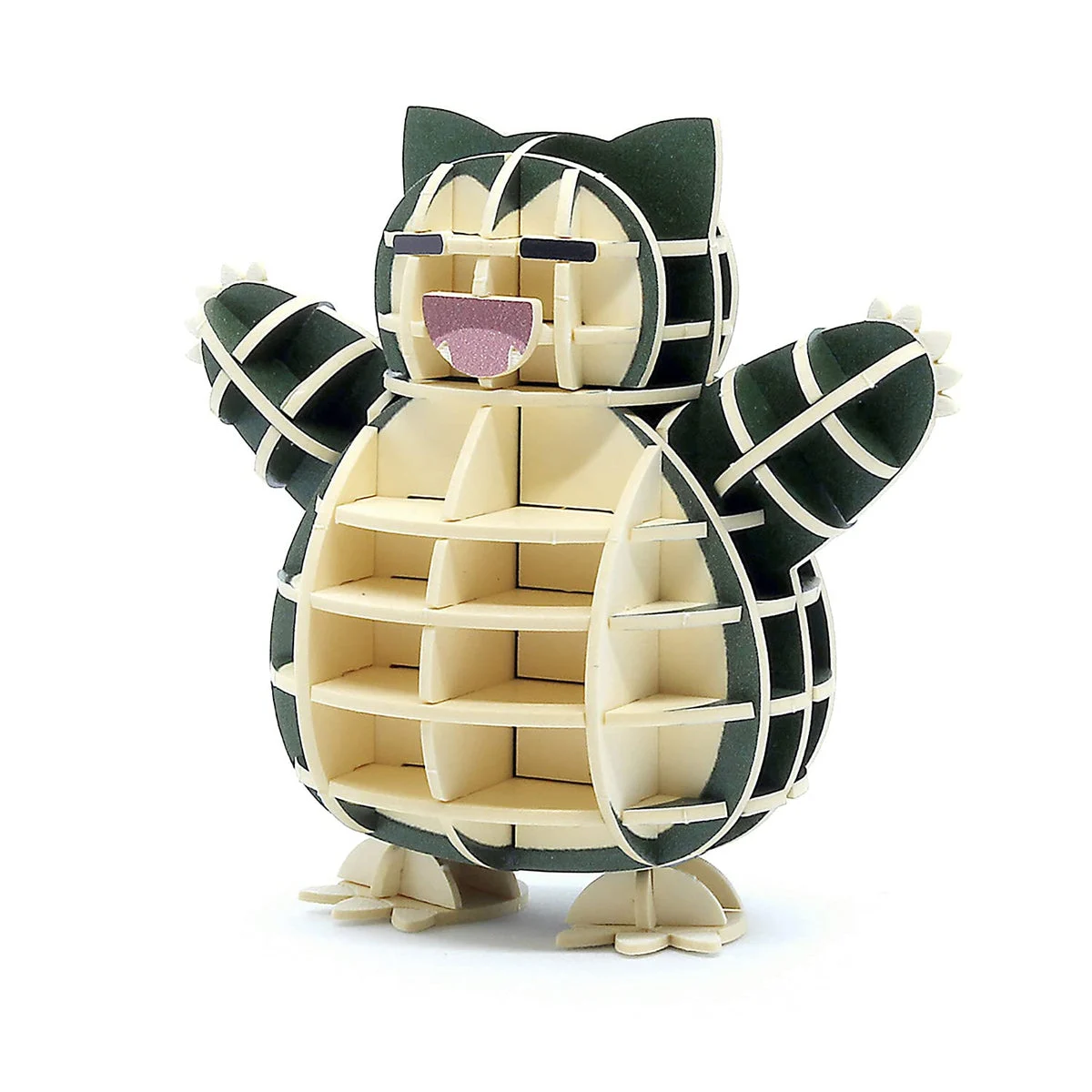 Si-Gu-Mi Plus Puzzle 3D di Carta Educativo DIY Snorlax per Bambini e Adulti