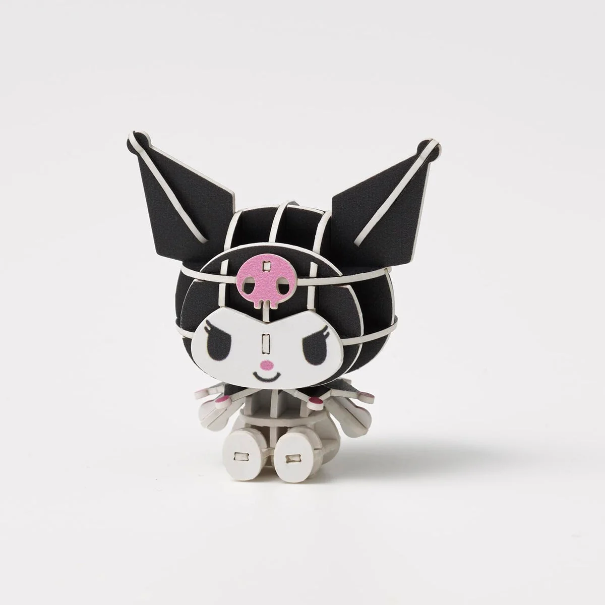 Si-Gu-Mi PLUS Sanrio Kuromi 3D Paper Puzzle DIY Kit Educational Toy for Kids Adults