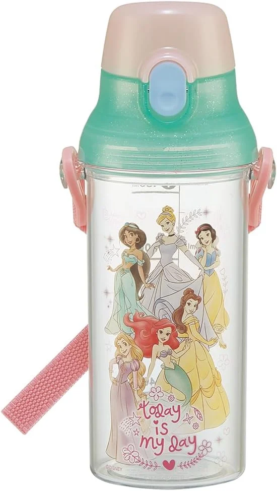Skater Borraccia per bambini con scala Disney Princess trasparente 480ml