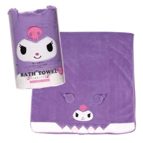 Skater Kuromi Asciugamano da Bagno Assorbente ad Asciugatura Rapida TODR1-A