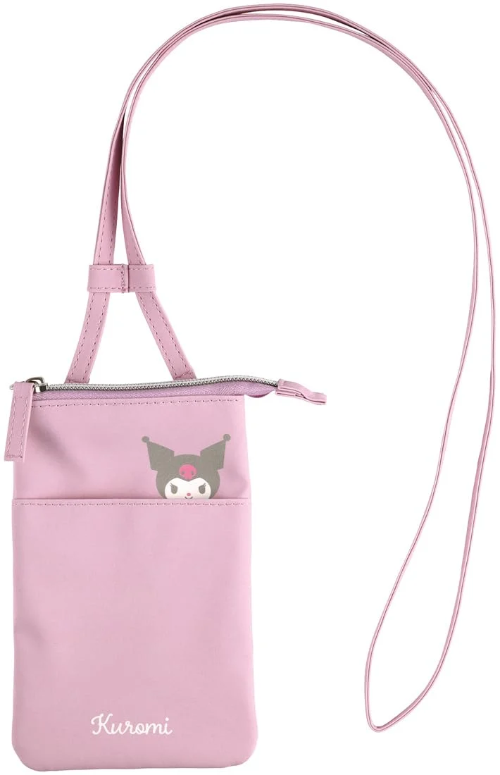 Skater bolso bandolera para smartphone con cremallera y correa ajustable Kuromi