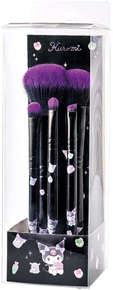 Skater Sanrio Kuromi Cosmetic Brush Set MUB5S