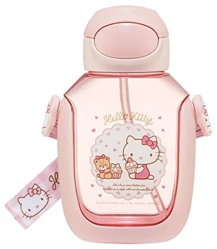 Skater Water Bottle with Straw 530ml Hello Kitty PDSH6DX-A