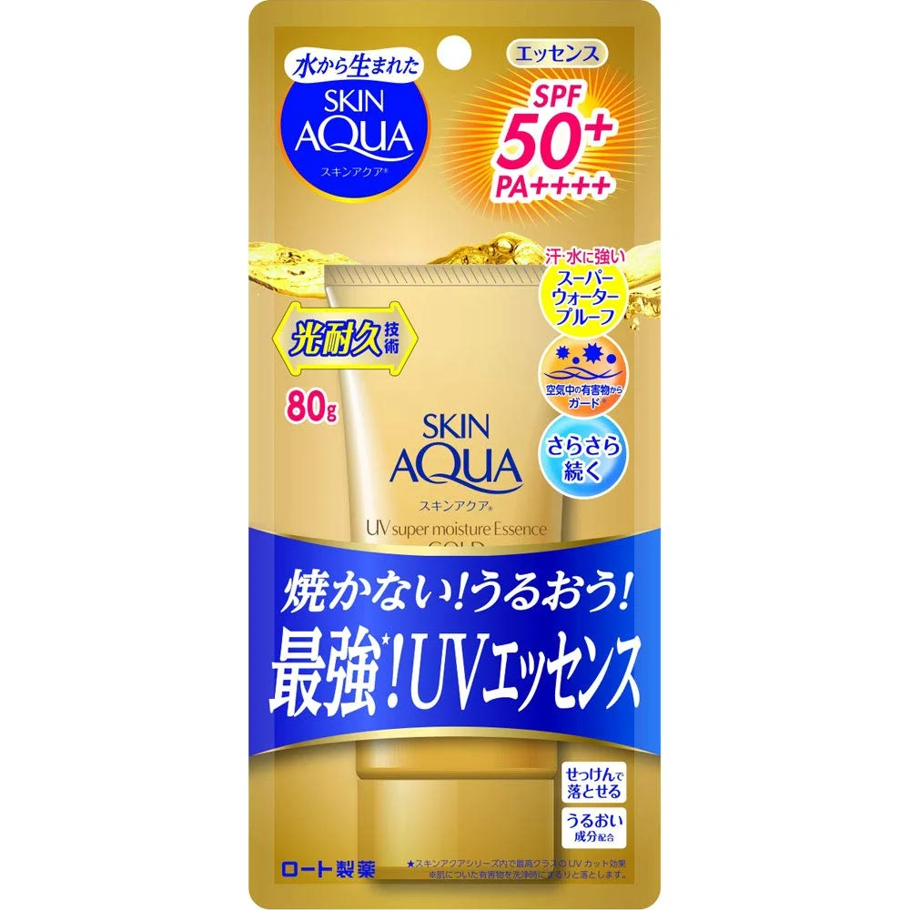 Skin Aqua Super Moisture Essence Gold Sunscreen SPF50+ 80g