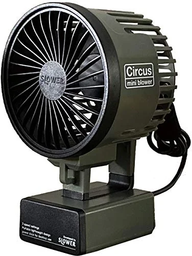 SLOWER Mini Blower Fan Circus Olive Portable Cooling Device