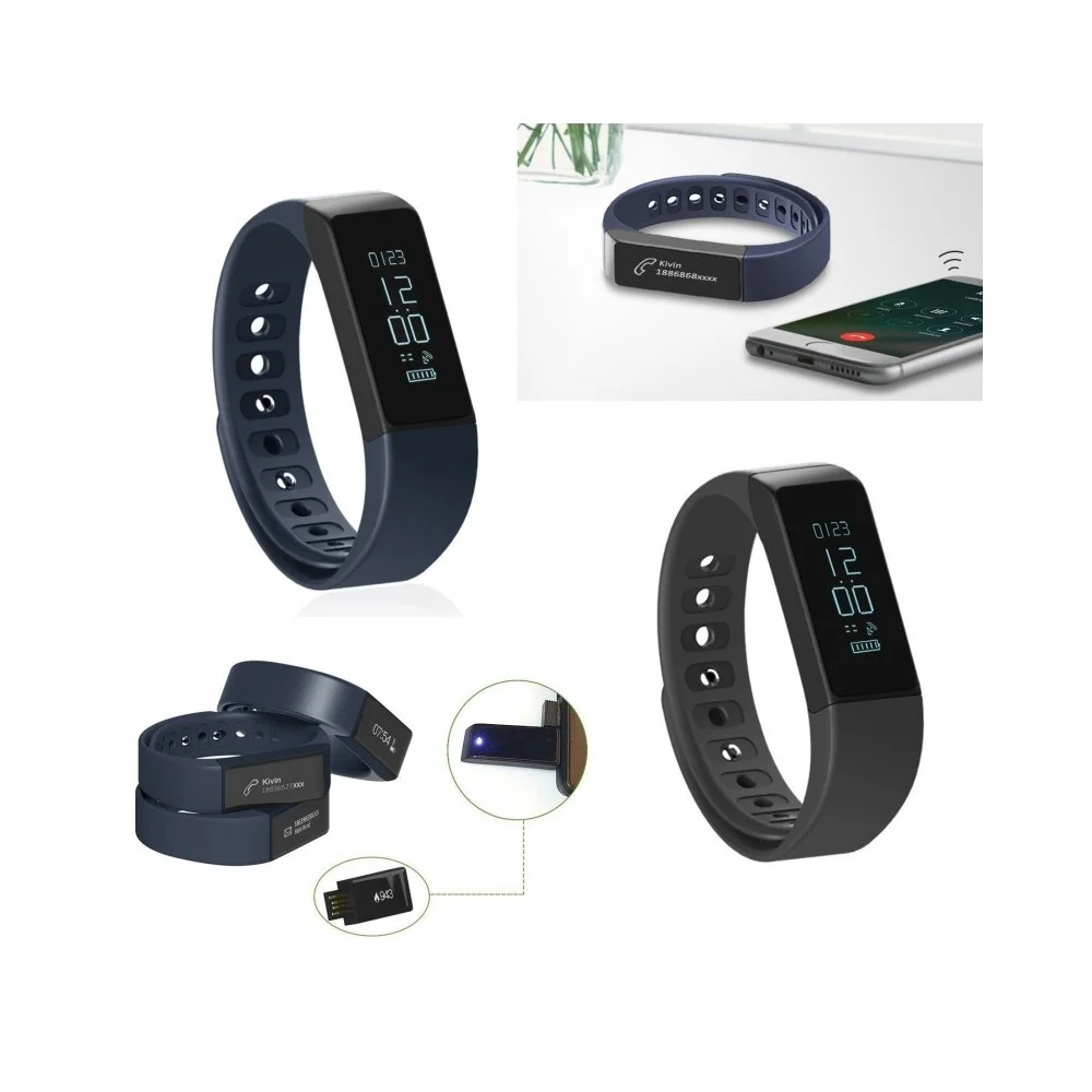 SMART BAND I5 PLUS BRACCIALETTO OROLOGIO WRISTBAND FITNESS SPORT BLUETOOTH - TrAdE Shop Traesio