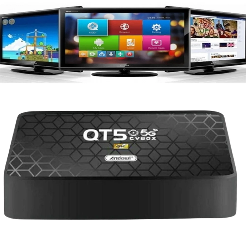 SMART TV BOX QT5 WIFI HDMI SUPPORTA 5G RISOLUZIONE 4K CONNETTIVITÀ BLUETOOTH WIFI - Andowl