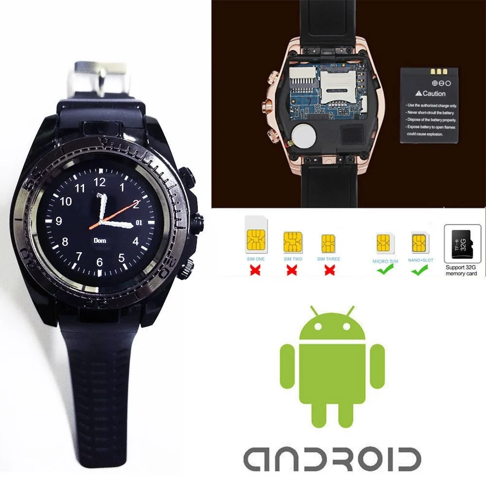SMARTWATCH ROUND BLUETOOTH PEDOMETRO ANDROID TOUCH SCREEN DA POLSO - TrAdE Shop Traesio