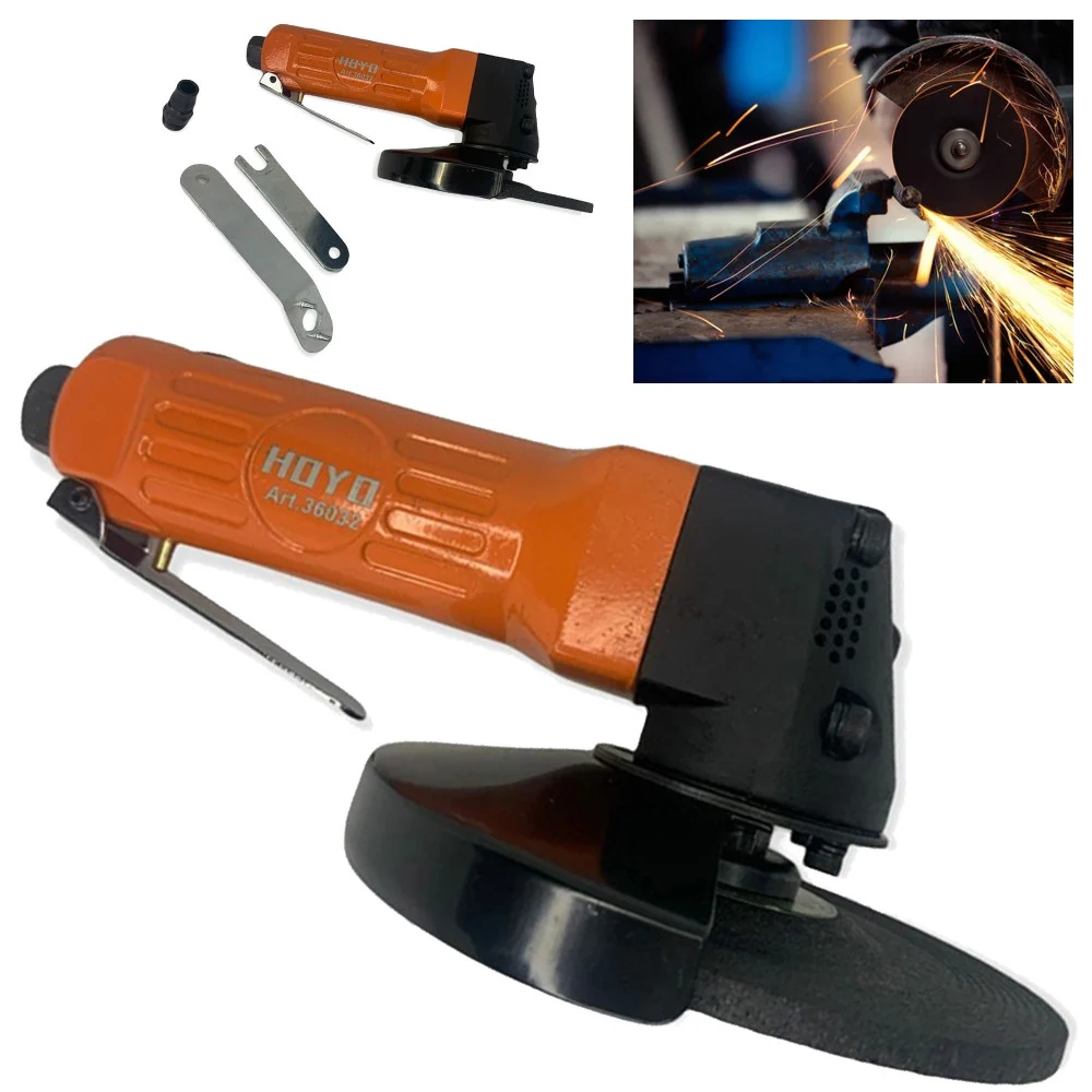 SMERIGLIATRICE ANGOLARE AD ARIA COMPRESSA LAVORAZIONE METALLO 125MM ATTACCO 1/4" - TrAdE Shop Traesio