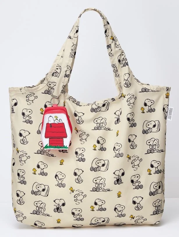 Snoopy Borsa Eco con Charm 400mm x 300mm x 80mm - DHC