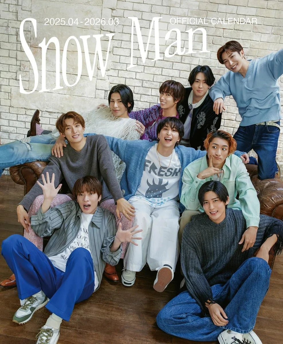 Snow Man Calendario Ufficiale 2025-2026 Edizione Limitata con Poster A3