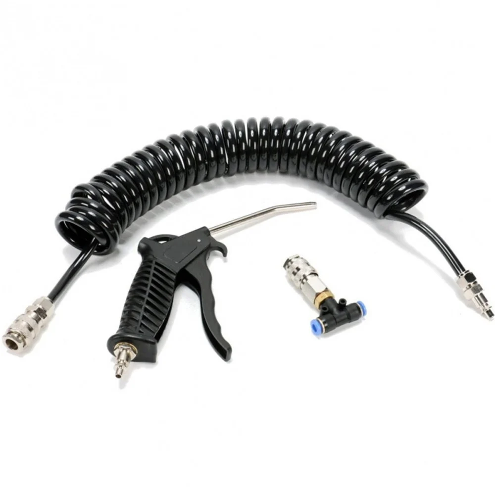 SOFFIATORE PISTOLA UGELLO PER COMPRESSORE CON TUBO ARIA COMPRESSA A SPIRALE - TrAdE Shop Traesio