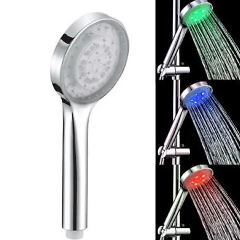 SOFFIONE DOCCIA CON LUCI A LED CHE CAMBIA COLORE CON LA TEMPERATURA ACQUA - TrAdE Shop Traesio