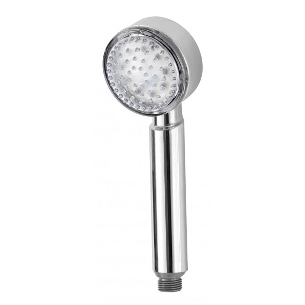 SOFFIONE DOCCIA IN ABS CROMATO DOCCETTA MONOFUNZIONE A LED PER DOCCIA - TrAdE Shop Traesio