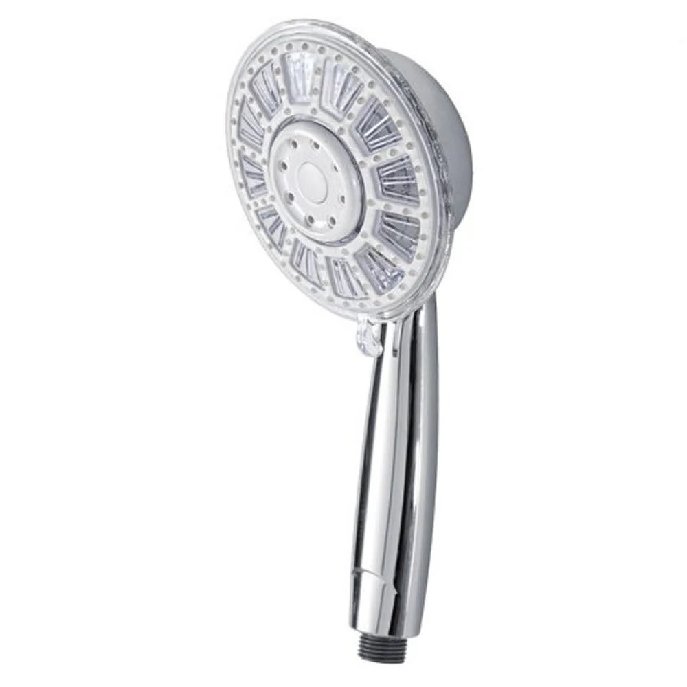 SOFFIONE DOCCIA IN ABS CROMATO DOCCETTA MULTIFUNZIONE A LED PER DOCCIA - TrAdE Shop Traesio