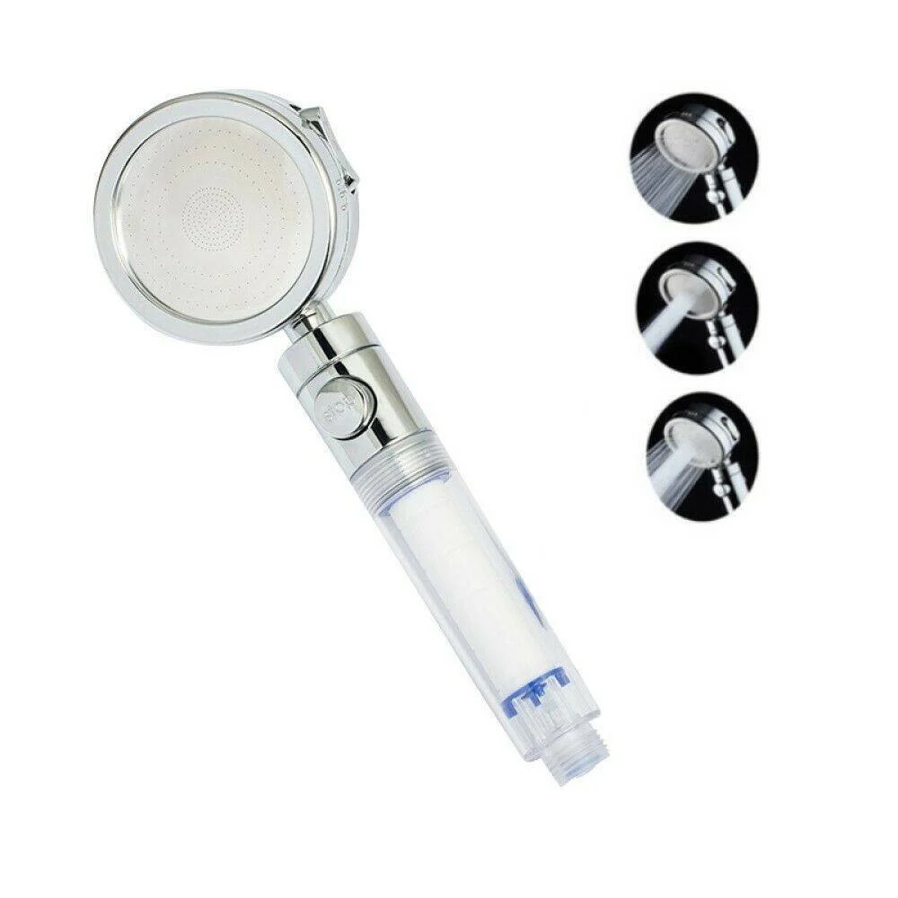 SOFFIONE DOCCIA MULTIGETTO ROTONDO DOCCETTA 8X25CM MASSAGGIO ANTICALCARE 52999 - TrAdE Shop Traesio