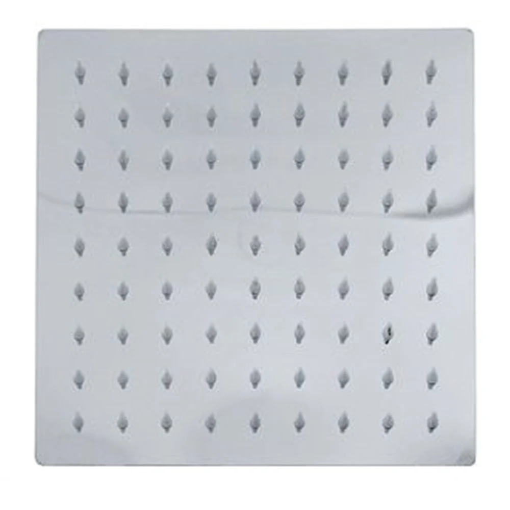 SOFFIONE DOCCIA QUADRATO 20 X 20 CM UGELLI FORI BAGNO MISCELATORE 69122 MODERNO - Cleafe