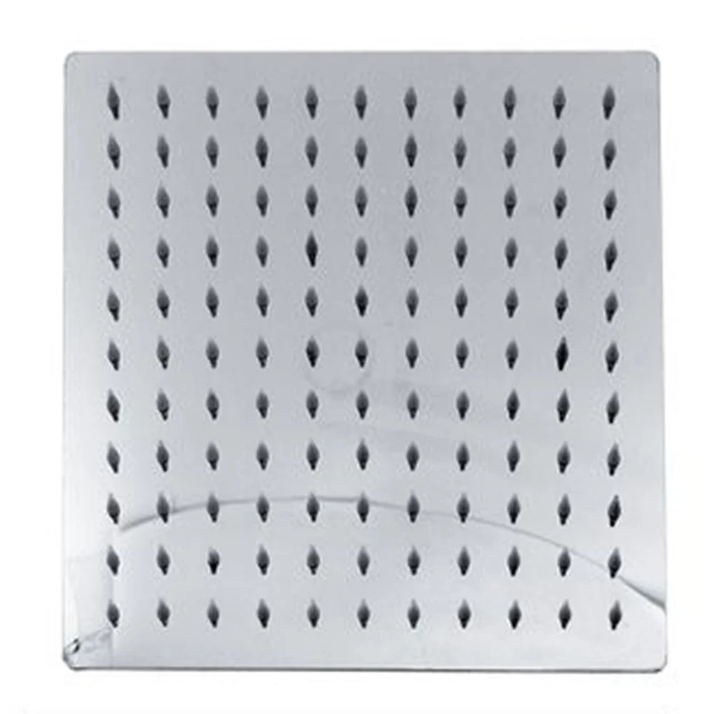 SOFFIONE DOCCIA QUADRATO MODERNO 25 X 25 CM UGELLI FORI BAGNO MISCELATORE 69123 - Cleafe