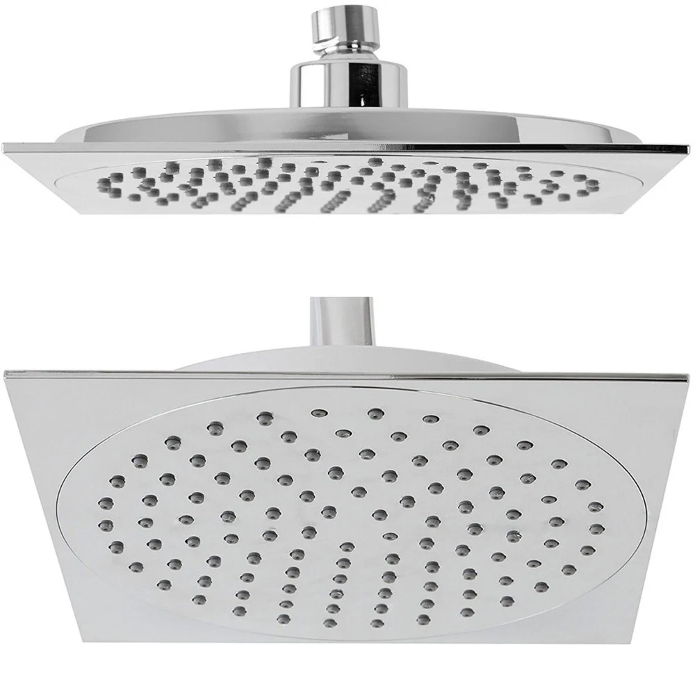SOFFIONE DOCCIA SLIM QUADRATO 20 X 20 CM PLUS IN ABS CROMATO MISCELATORE - TrAdE Shop Traesio
