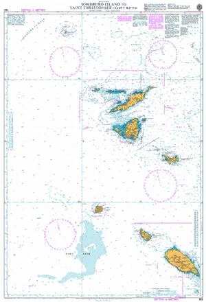 sombrero island to saint christopher (saint kitts) n. 583 (2008) - Carte nautiche, da pesca…