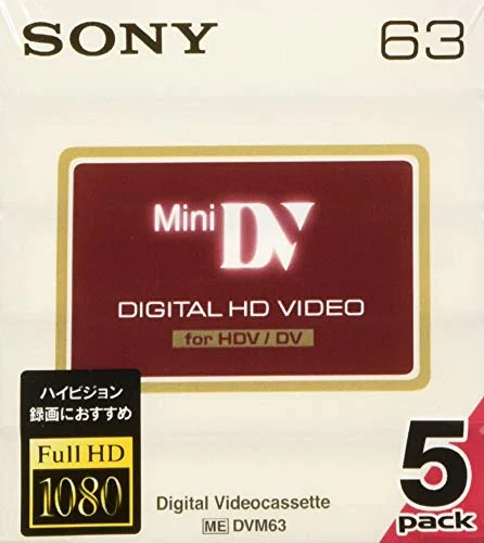 SONY 5DVM63HD Camcorder Tapes Mini DV Minidv DVC DVI 5DVM63HD