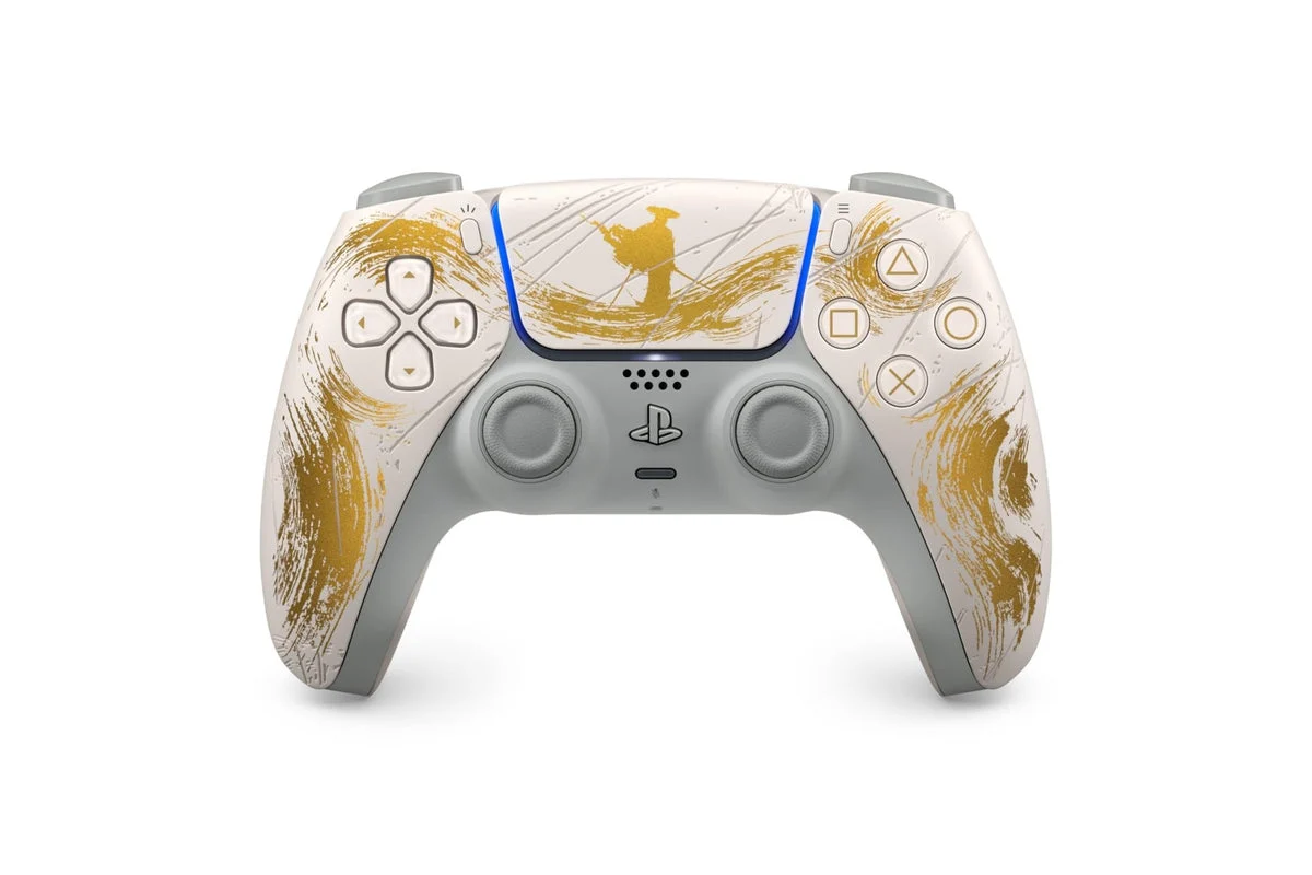 Sony Controller wireless DualSense ed. limitata Ghost of Yotei CFI-ZCT1JZ7 oro